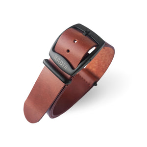 Brown Leather Military Strap